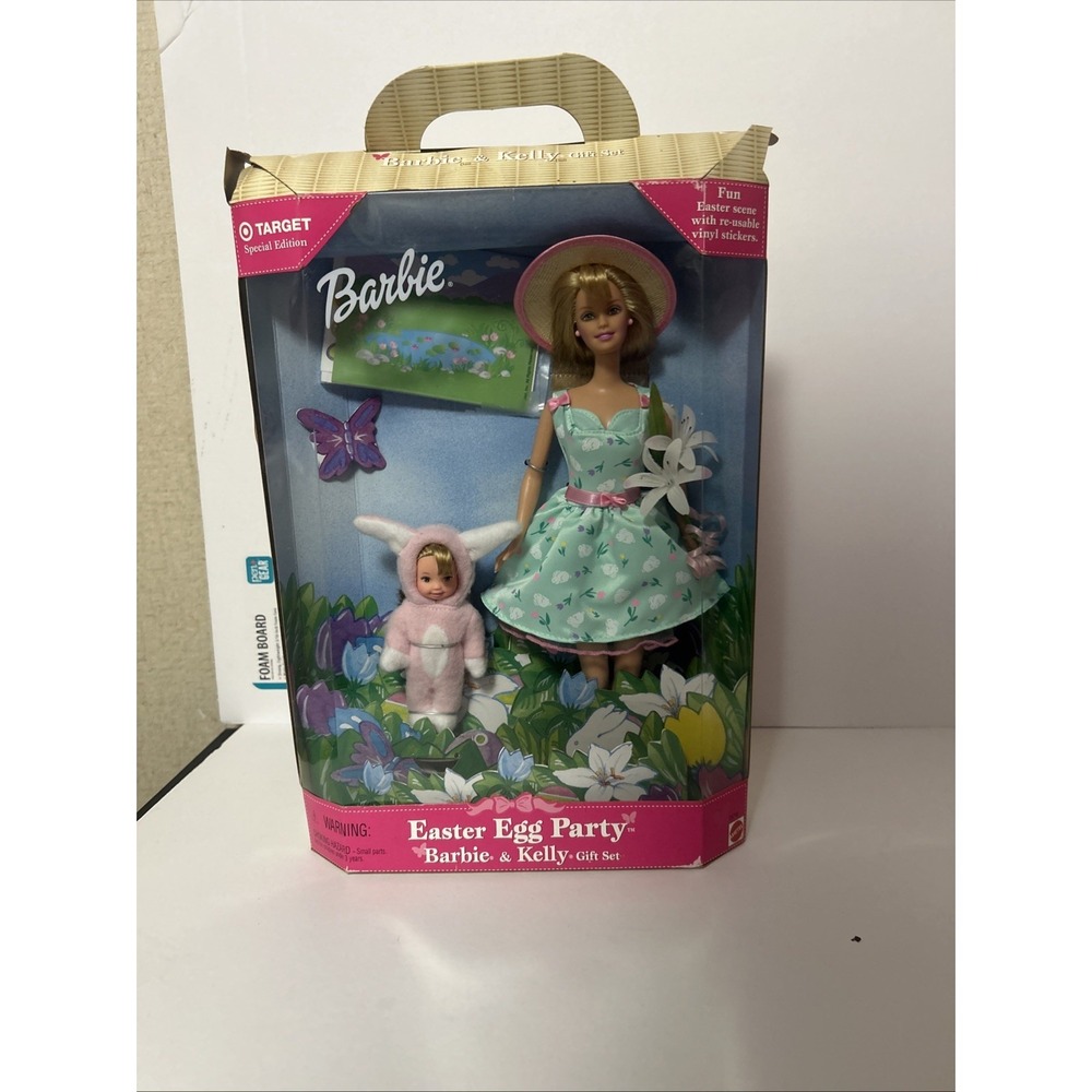 Mattel Barbie & Kelly Easter Egg Party Gift Set Target Special Edition NRFB